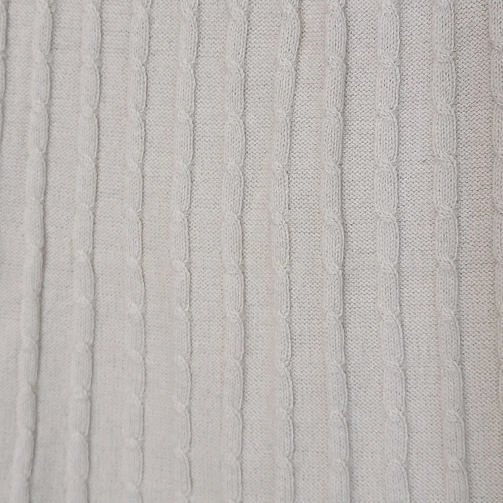 Soft Surroundings Wool Blend Cowl Neck Cable Knit Ribbed Pullover Sweater XS